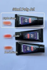 30ml Light Nude Protez Tırnak Jeli Poly Jel Evde Kolay Protez Tırnak Yap! Polygel Polijel Poly Gel - Görsel 9