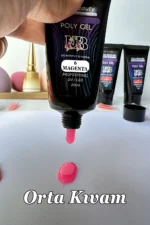 30ml Magenta Pembe Protez Tırnak Jeli Poly Jel Kolay Protez Tırnak Polygel Polijel Poly Gel - Görsel 10