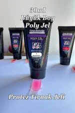 30ml Magenta Pembe Protez Tırnak Jeli Poly Jel Kolay Protez Tırnak Polygel Polijel Poly Gel - Görsel 7