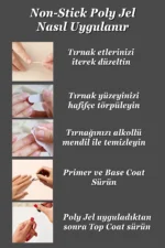30ml Nude Protez Tırnak Jeli Poly Jel Evde Kolay Protez Tırnak Yap! Polygel Polijel Poly Gel - Görsel 7