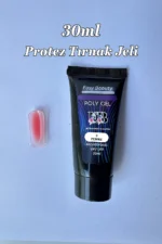 30ml Pembe Protez Tırnak Jeli Poly Jel Evde Kolay Protez Tırnak Yap! Polygel Polijel Poly Gel - Görsel 6