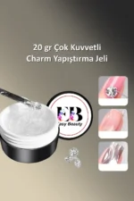 3D Nail Art Jeli ve Charm Yapıştırıcı Jel Tırnak Süsleme Çarm Yapıştırıcısı - Görsel 4