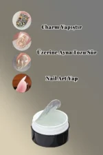 3D Nail Art Jeli ve Charm Yapıştırıcı Jel Tırnak Süsleme Çarm Yapıştırıcısı - Görsel 8