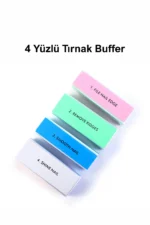 4 Yüzlü Tırnak Buffer Tırnak Parlatma Bloğu Zımpara Buffer