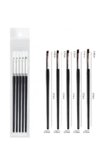 5 Adet Protez TIrnak Jel Fırçası Nail Art Fırça Seti Builder Jel ve Poly Jel Fırçası - Görsel 4