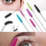 50 Adet Profesyonel Kirpik Fırçası Paketi Kaş Kirpik Tarama Fırçası