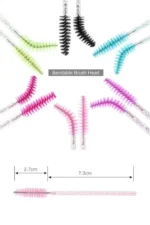 50 Adet Profesyonel Kirpik Fırçası Paketi Kaş Kirpik Tarama Fırçası - Görsel 4