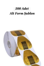 500 Adet Gold Protez Tırnak Uzatma Şablon Jel Alt Form Şablonu. Gitar Şablon