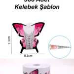 500 Adet Kelebek Protez Tırnak Uzatma Şablon Jel Alt Form Şablonu