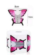 500 Adet Kelebek Protez Tırnak Uzatma Şablon Jel Alt Form Şablonu - Görsel 4