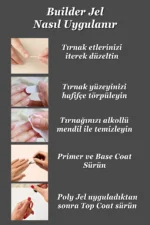50ml Protez Tırnak Jeli Builder Gel - Mükemmel French ve Açık Renkler İçin - Görsel 2