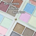 6 Renk Nail Art Tırnak Ayna Tozu Kullanımı Kolay Krom Tozu