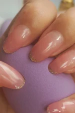 24 Adet French Protez Tırnak Görünümlü Taşlı Takma Tırnak Seti  JP991 - Görsel 7