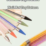 Nail Art - Profesyonel Tırnak Süsleme Taş Tutucu Mum Kalemi Çift Taraflı