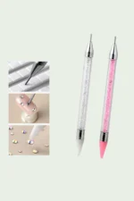 Nail Art - Profesyonel Tırnak Süsleme Taş Tutucu Mum Kalemi Çift Taraflı - Görsel 7