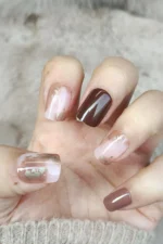 Kısa Takma Tırnak Seti Desenli 24'lü Takma Tırnak R617 - Görsel 4