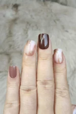 Kısa Takma Tırnak Seti Desenli 24'lü Takma Tırnak R617 - Görsel 5