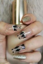 Desenli Takma Tırnak Seti 24'lü Küt Takma Tırnak S001 - Görsel 4