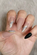 Badem Takma Tırnak Seti 24'lü Takma Tırnak W1457 - Görsel 2