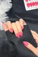 Kısa Badem 24 Adet Takma Tırnak Seti W1605 - Görsel 6