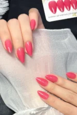 Kısa Badem 24 Adet Takma Tırnak Seti W1605 - Görsel 8