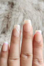 French Takma Tırnak Seti 24'lü Desenli Takma Tırnak Orta Uzunlukta W318 - Görsel 5