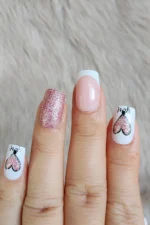 Kısa French Takma Tırnak Seti 24'lü Küt Tırnak W808 - Görsel 3