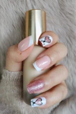 Kısa French Takma Tırnak Seti 24'lü Küt Tırnak W808 - Görsel 5