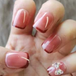 Kısa Kırmızı French Takma Tırnak Seti 24 Adet Z170