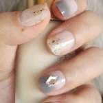 Kısa Takma Tırnak Seti Desenli 24'lü Takma Tırnak Aksesuarları Hediye Z259