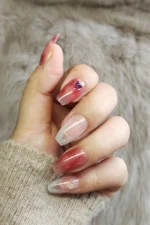 Balerin Takma Tırnak Seti 24'lü Desenli Takma Tırnak Z277