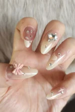 Badem Takma Tırnak Seti 24'lü Takma Tırnak Z281 - Görsel 2