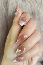 Balerin Takma Tırnak Seti 24'lü Desenli Tırnak Z322