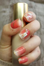 Kısa Kırmızı Takma Tırnak Seti 24'lü. Takma Tırnak Aksesuarları Hediye Z353 - Görsel 3