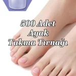 Ayak Takma Tırnağı 500 Adet Önceden Törpülenmiş Yeni Nesil Esnek ve Dayanıklı-EB500