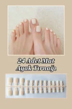 Ayak Takma Tırnak Mat Ten Remgi 24 Adet Ayak için Takma Tırnak-008-09 - Görsel 2