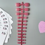 Ayak Takma Tırnak Pembe 24 Adet Ayak için Takma Tırnak-009-19