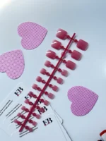 Ayak Takma Tırnak Pembe 24 Adet Ayak için Takma Tırnak-009-19 - Görsel 2