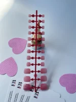 Ayak Takma Tırnak Pembe 24 Adet Ayak için Takma Tırnak-009-19 - Görsel 3