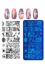 Baskı Plakası - Nail Art French Stamper, Desen Baskı Paleti. Stampa Plakası BC 15