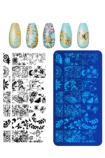 Baskı Plakası - Nail Art French Stamper, Desen Baskı Paleti. Stampa Plakası BC 16