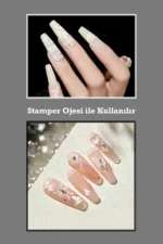 Baskı Plakası - Nail Art French Stamper, Desen Baskı Paleti. Stampa Plakası BC 16 - Görsel 5