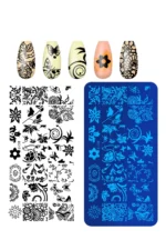 Baskı Plakası - Nail Art French Stamper, Desen Baskı Paleti. Stampa Plakası BC 17