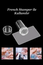 Baskı Plakası - Nail Art French Stamper, Desen Baskı Paleti. Stampa Plakası BC 3 - Görsel 2