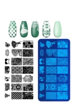 Baskı Plakası - Nail Art French Stamper, Desen Baskı Paleti. Stampa Plakası BC 5