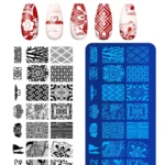 Baskı Plakası - Nail Art French Stamper, Desen Baskı Paleti. Stampa Plakası BC 6
