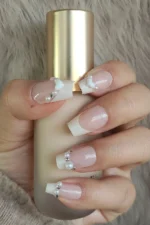 Beyaz French Takma Tırnak Seti 24'lü Yeni Model Kutulu Yapıştırıcı Ve Aksesuarları Hediye Z760 - Görsel 2