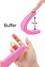 Buffer Törpü Yıkanabilir Kalıcı Oje İçin Protez Tırnak 100-180 5 Adet - Görsel 3