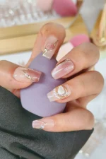 Cat Eye Protez Tırnak 10 Adet El Yapımı Takma Tırnak Seti 2208 - Görsel 7