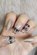 Desenli Takma Tırnak Seti 24'lü Küt Takma Tırnak S001